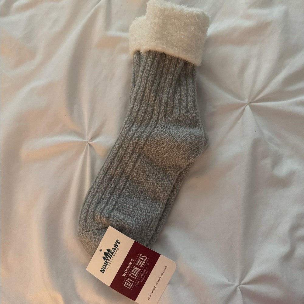 Gray Cozy Socks